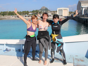 大阪からの女子3人組ダイバー
