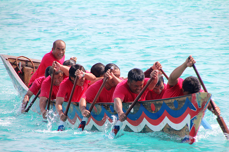 伊江島海神祭2013年 海人のハーリー